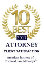 10 Best 2017 | Attorney | Client Satisfaction | American Institute of Criminal Law Attorneys
