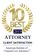 10 Best 2019 | Attorney | Client Satisfaction | American Institute of Criminal Law Attorneys